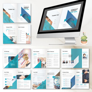 集团画册indd模板