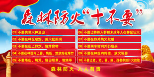 森林防火十不要