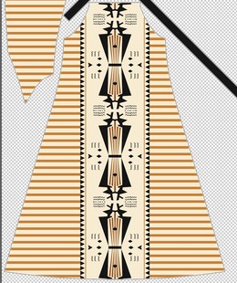 民族风几何图案服饰设计