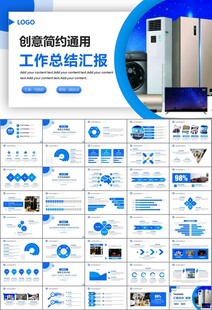 家电电器行业工作总结ppt模板