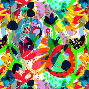 多彩抽象艺术图案
