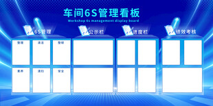 4S管理展板