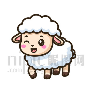 可爱卡通小羊形象