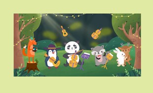 森林动物们的欢乐聚会