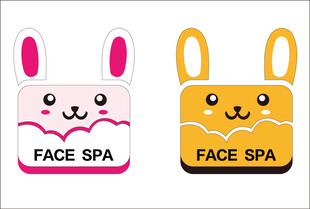 兔子洗脸吧标志