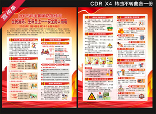 2025消防月宣传单