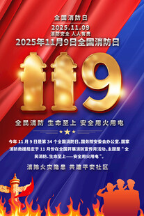 全国消防日宣传海报