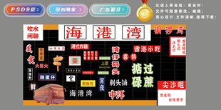 港式美食文化墙