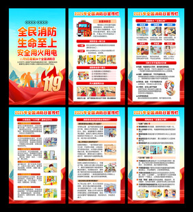 消防安全海报挂图