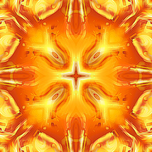 绚丽金色对称抽象图案