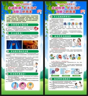 全国爱肝日展架
