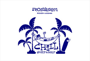 热带风情吊床休闲图案