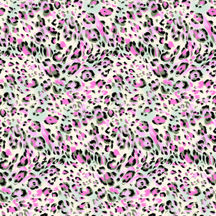 粉色豹纹花卉图案纹理