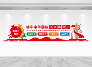 石榴籽精神文化墙