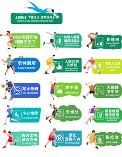 体育馆运动馆男女标识牌