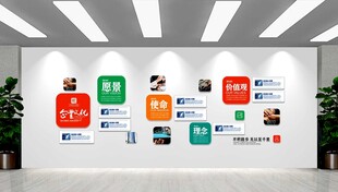  公司企业文化形象墙
