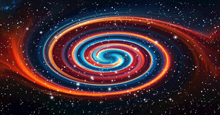 绚丽宇宙旋涡星空