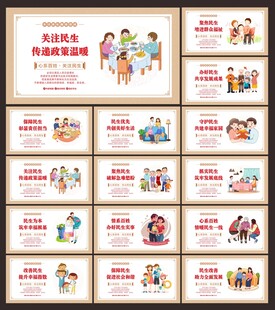 关注民生展板