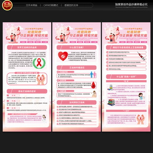 世界艾滋病日展架