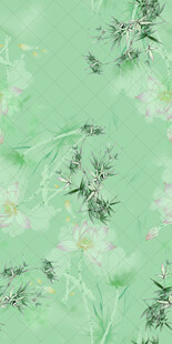 清新淡雅中式花卉背景图