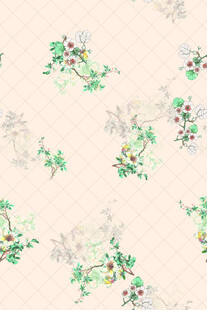 中式花卉纹案 雅致清新