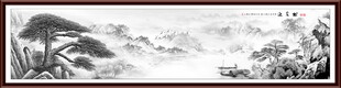 水墨山水画