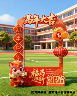 2026马年拍照框