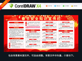 新年春节安全知识宣传海报