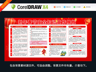 新年春节安全知识宣传海报