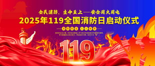 119全国消防日展板