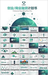 商务融资计划书PPT模板