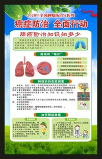 全国肿瘤防治宣传周海报