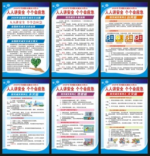 防灾减灾日展板