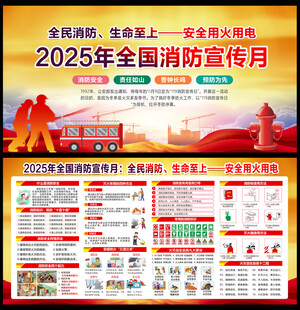 全国消防日宣传栏