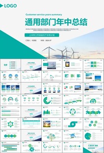 风力发电风能能源环保宣传ppt