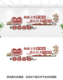 读书阅读文化墙