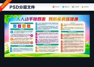 讲卫生除四害科普知识宣传