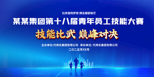 员工技能大赛展板