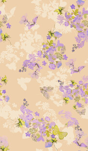 淡紫花卉图案背景