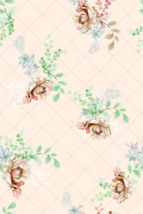 复古花卉图案壁纸