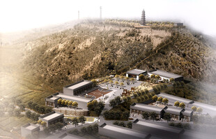 现代山地建筑群景观