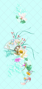 清新花卉图案设计