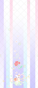 梦幻条纹花卉背景图