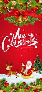 圣诞主题装饰背景图