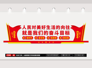 人民对美好生活的向往文化墙