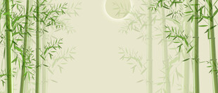 新中式水墨竹子竹林背景墙
