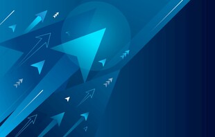 蓝色科技箭头背景图