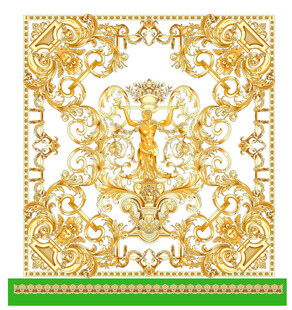 金色华丽复古花纹装饰图案