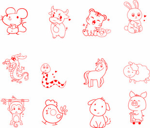 十二生肖简笔画