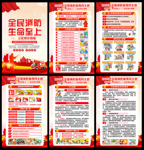 消防安全海报挂图